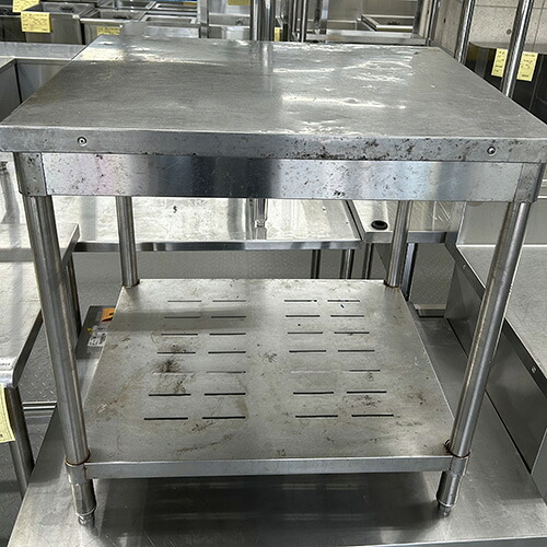 【中古】作業台 幅600×奥行750×高さ800 【送料別途見積】【業務用】【飲食店 店舗 厨房機器 作業台 業務用作業台】