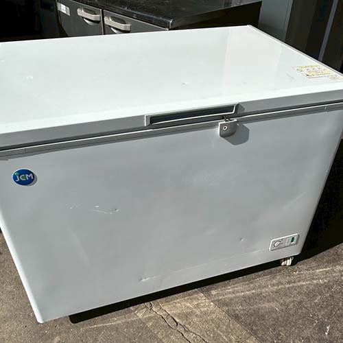 【中古】氷るストッカー JCM JCMC-310 幅1104×奥ふかさ743×高さ852 【貨物輸送別途積もり書き】【御勤め用】【飲食店 バス発着場 勝手もと備品 氷るストッカー 御勤め用氷るストッカー】