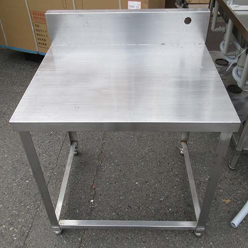 【中古】作業台 BGあり 幅750&times;奥行650&times;高さ740 【送料別途見積】【業務用】【飲食店 店舗 厨房機器 作業台 業務用作業台】｜厨房機器と店舗用品 TENPOS