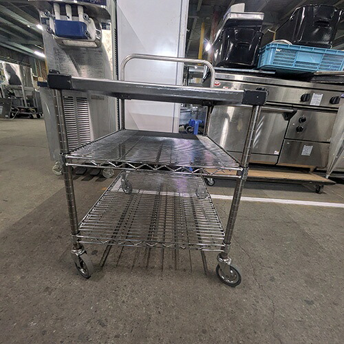 【中古】配膳カート 幅610&times;奥行750&times;高さ940 【送料別途見積】【業務用】【飲食店 店舗 厨房機器 カート 配膳車 ワゴン 業務用カート 業務用配膳車 業務用ワゴン】｜厨房機器と店舗用品 TENPOS