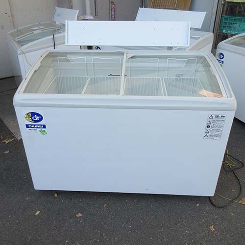 【実業家最長1年引きうける】【中古】長閑やかさ氷る陳列棚 ダイレイ RIO-125e 幅1250×奥ふかさ650×高さ880 【貨物輸送別途積もり書き】【御勤め用】【飲食店 バス発着場 勝手もと備品 氷る陳列棚 御勤め用氷る陳列棚】