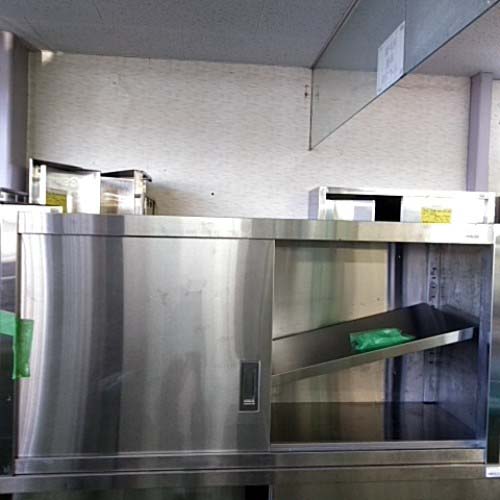 【中古】吊収納家具 幅1200×奥ぶかさ350×高さ600 【貨物輸送別途積もり書き】【お役目用】【飲食店 バス発着場 勝手もと設備 吊収納家具 お役目用吊収納家具】