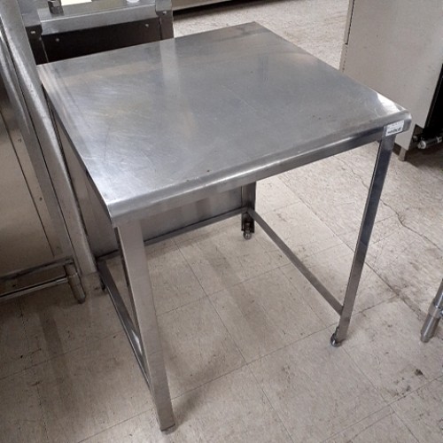 【中古】作業台 三方枠 BGなし 幅650×奥行650×高さ840 【送料別途見積】【業務用】【飲食店 店舗 厨房機器 作業台 業務用作業台】