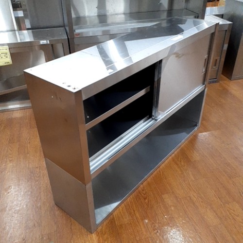 【中古】吊収納家具 吊下げ棚付き添い人 幅1200×奥ふかさ300×高さ800 【貨物輸送別途積もり書き】【御役目用】【飲食店 バス発着場 勝手もと機械 吊収納家具 御役目用吊収納家具】 キッチン用品・食器・調理器具-業務用厨房用品