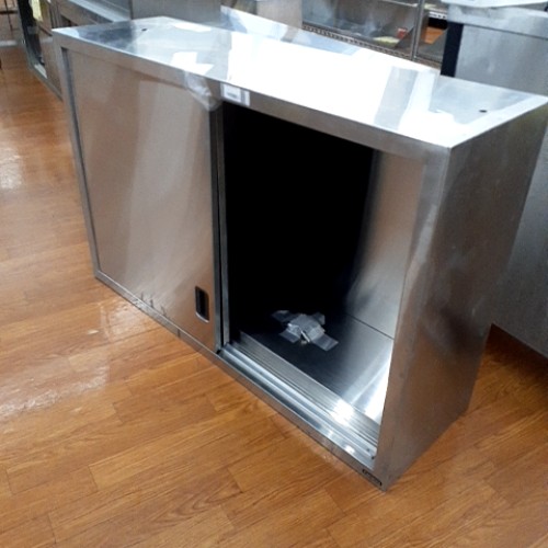 【中古】吊収納家具 幅1150×奥ぶかさ350×高さ750 【貨物輸送別途積もり書き】【お役目用】【飲食店 バス発着場 勝手もと設備 吊収納家具 お役目用吊収納家具】