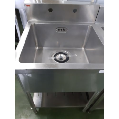 【中古】一槽シンク BGあり マルゼン 幅600×奥行600×高さ800 【送料別途見積】【業務用】【飲食店 店舗 厨房機器 一槽シンク 業務用一槽シンク】