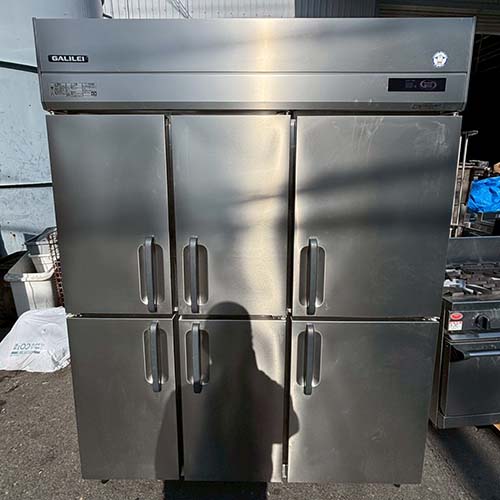 【実業家最長1年引き請ける】【中古】縦型冷凍器 フクシマ小峡谷花の冠(福島産業) GRN-156FMD 幅1500×奥ふかさ650×高さ1950 三相200V 【貨物輸送別途積もり書き】【御役目用】【飲食店 バス発着場 勝手もと装具 冷凍器 御役目用冷凍器】