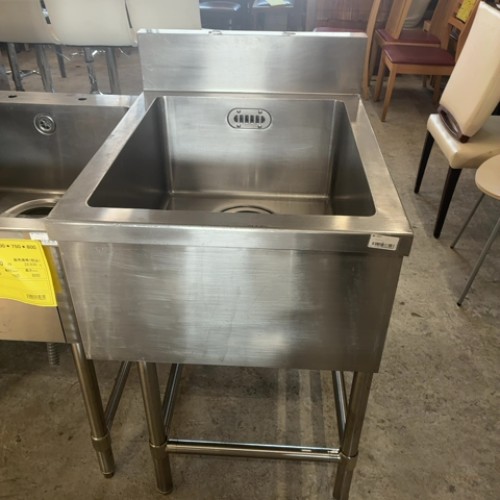 【中古】一槽シンク BGあり 幅600×奥行750×高さ850 【送料無料】【業務用】【飲食店 店舗 厨房機器 一槽シンク 業務用一槽シンク】