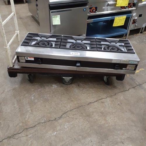 【業界最長1年保証】【中古】卓上ガスコンロ 3口 タニコー TMS-TGU-1245 幅1200×奥行450×高さ205 都市ガス 【送料別途見積】【業務用】【飲食店 店舗 厨房機器 卓上ガスコンロ 業務用卓上ガスコンロ】