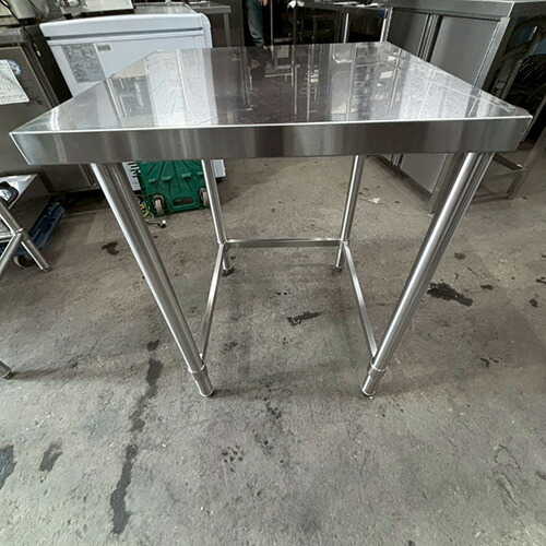 【中古】作業台 BGなし 幅600×奥行600×高さ800 【送料別途見積】【業務用】【飲食店 店舗 厨房機器 作業台 業務用作業台】