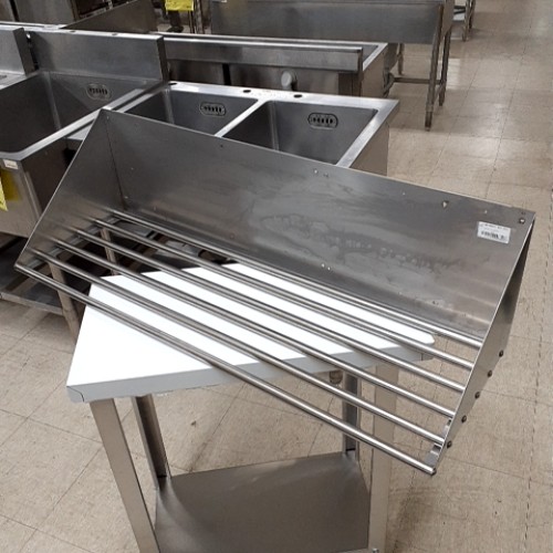 【中古】煙管棚 背板付き添い人 幅900×奥ぶかさ300×高さ250 【貨物輸送別途積もり書き】【お役目用】【飲食店 バス発着場 勝手もと設備 煙管棚 お役目用煙管棚】