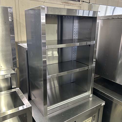 【中古】吊収納家具(戸なし) 幅600×奥ぶかさ350×高さ900 【貨物輸送別途積もり書き】【お役目用】【飲食店 バス発着場 勝手もと設備 吊収納家具 お役目用吊収納家具】