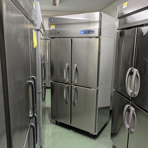 【実業界最長1年引き請ける】【中古】縦型電気冷蔵庫 ホシザキ HR-90ZT 幅900×奥ふかさ650×高さ1900 【貨物輸送別途積もり書き】【お役目用】【飲食店 バス発着場 勝手もと装置 電気冷蔵庫 お役目用電気冷蔵庫】