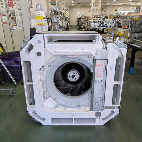 【業界最長1年保証】【中古】天カセエアコン 室内室外ユニット一式 ダイキン FHCP112FA+RZRP112BF 幅840×奥行840×高さ298 三相200V 【送料別途見積】【業務用】【飲食店 店舗 厨房機器 エアコン 業務用エアコン】