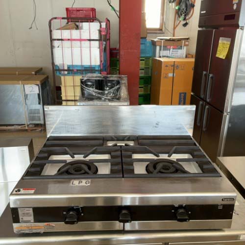 【中古】卓上ガスコンロ タニコー TMS-TGU-90 幅900×奥行600×高さ205 LPG(プロパンガス) 【送料別途見積】【業務用】【飲食店 店舗 厨房機器 卓上ガスコンロ 業務用卓上ガスコンロ】