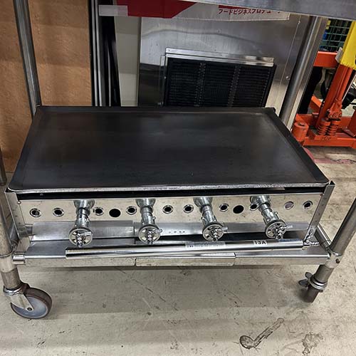 【中古】ガスグリドル 伊東金属工業所 幅750×奥行600×高さ190 都市ガス 【送料別途見積】【業務用】【飲食店 店舗 厨房機器 グリドル 鉄板焼器 業務用グリドル 業務用鉄板焼器】|厨房機器と店舗用品 TENPOS