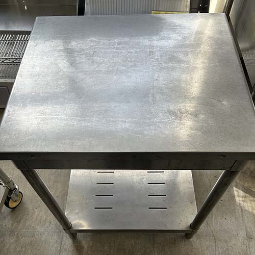 【中古】作業台 BGなし 幅630×奥行550×高さ800 【送料別途見積】【業務用】【飲食店 店舗 厨房機器 作業台 業務用作業台】