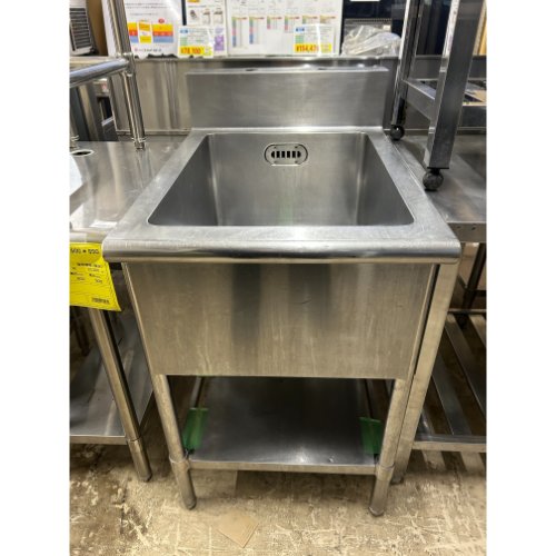 【中古】一槽シンク BGあり 幅550×奥行750×高さ800 【送料別途見積】【業務用】【飲食店 店舗 厨房機器 一槽シンク 業務用一槽シンク】