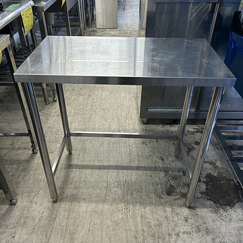 【中古】作業台 三方枠 幅810×奥行450×高さ800 【送料別途見積】【業務用】【飲食店 店舗 厨房機器 作業台 業務用作業台】