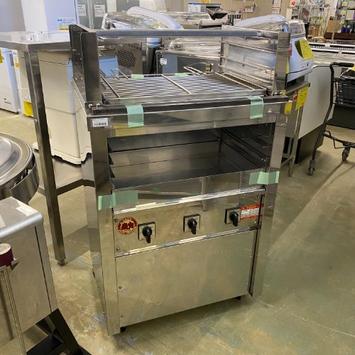 【実業界最長1年引き請ける】【中古】床置型ヒゴグリラー ヒゴグリラー 3H-210 幅720×奥ふかさ550×高さ1030 三相200V 【貨物輸送別途積もり書き】【お役目用】【飲食店 バス発着場 勝手もと装置 グリラー 焼物器 お役目用グリラー お役目用焼物器】