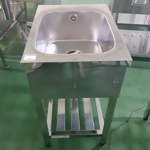 【中古】一槽シンク BGなし 東製作所(アズマ) 幅450×奥行600×高さ800 【送料別途見積】【業務用】【飲食店 店舗 厨房機器 一槽シンク 業務用一槽シンク】