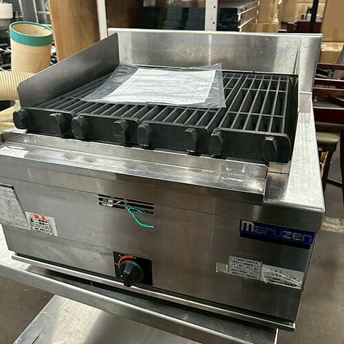 【業界最長1年保証】【中古】チャーブロイラー マルゼン RCB-066TB 幅600×奥行600×高さ300 都市ガス 【送料別途見積】【業務用】【飲食店 店舗 厨房機器 グリラー 焼物器 業務用グリラー 業務用焼物器】