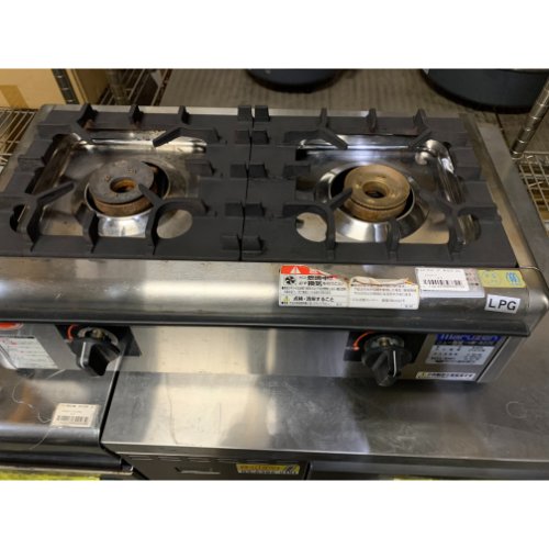 【中古】卓上ガスコンロ マルゼン M-822E 幅600×奥ふかさ340×高さ200 LPG(プロパンガス) 【貨物輸送別途積もり書き】【お役目用】【飲食店 バス発着場 勝手もと装置 卓上ガスコンロ お役目用卓上ガスコンロ】