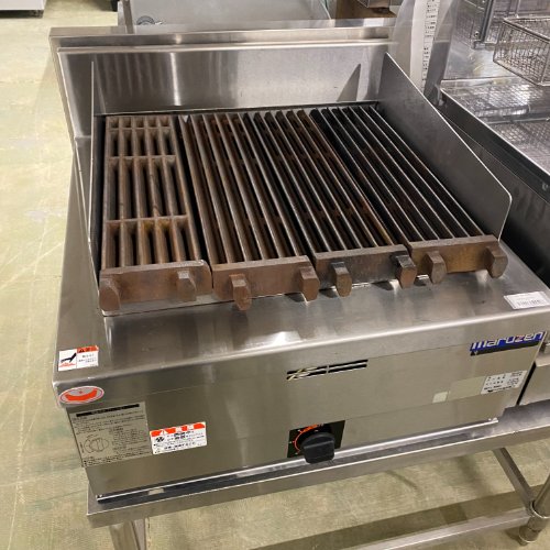 【業界最長1年保証】【中古】チャーブロイラー マルゼン RCB-066TB 幅600×奥行600×高さ300 LPG(プロパンガス) 【送料別途見積】【業務用】【飲食店 店舗 厨房機器 グリラー 焼物器 業務用グリラー 業務用焼物器】