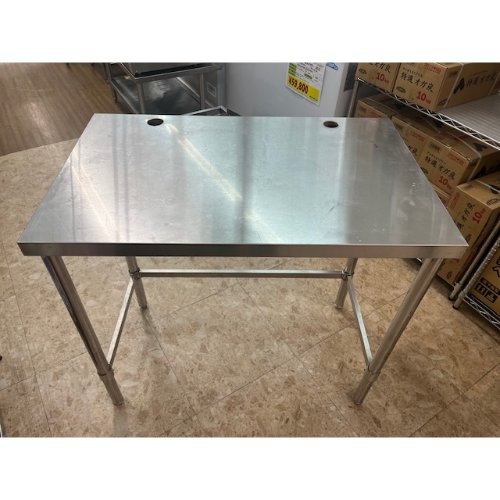 【中古】作業台 BGなし 幅950×奥行600×高さ850 【送料別途見積】【業務用】【飲食店 店舗 厨房機器 作業台 業務用作業台】