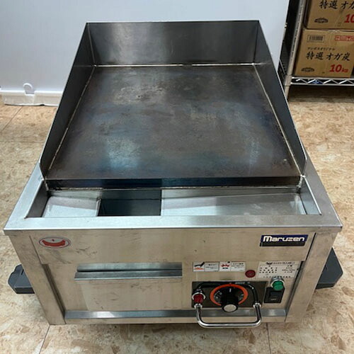 【中古】電気式グリドル マルゼン MRG-046 幅450×奥行600×高さ300 三相200V 【送料別途見積】【業務用】【飲食店 店舗 厨房機器 グリドル 鉄板焼器 業務用グリドル 業務用鉄板焼器】|厨房機器と店舗用品 TENPOS