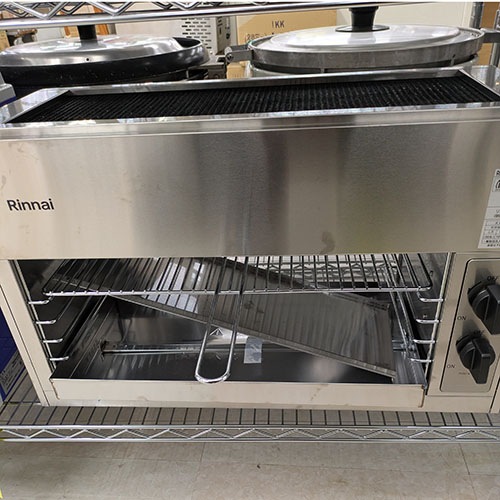 【実業界最長1年引き請ける】【中古】赤外線グリラー リンナイ(Rinnai) RGP-62SV 幅630×奥ふかさ310×高さ395 都市屁っ放り 【貨物輸送別途積もり書き】【未当てはめる品】【お役目用】【飲食店 バス発着場 勝手もと装置 グリラー 焼物器 お役目用グリラー お役目用焼物器】