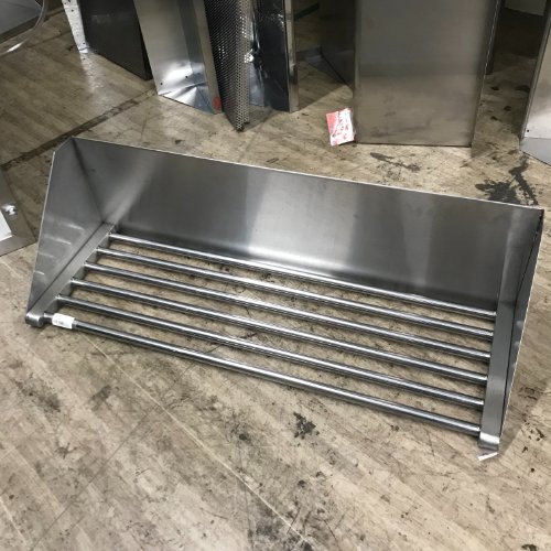 【中古】パイプ棚 背板付き 幅900×奥行350×高さ270 【送料別途見積】【業務用】【飲食店 店舗 厨房機器 パイプ棚 業務用パイプ棚】