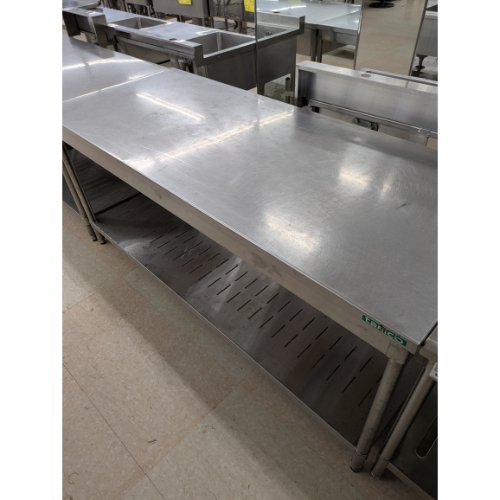 【中古】作業台 幅1800×奥行750×高さ800 【送料別途見積】【業務用】【飲食店 店舗 厨房機器 作業台 業務用作業台】
