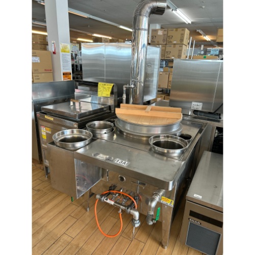 【中古】そば釜 タマ設備工業 TGI-1 幅850×奥行1180×高さ950 都市ガス 【送料別途見積】【業務用】【飲食店 店舗 厨房機器 ゆで麺機 業務用ゆで麺機】