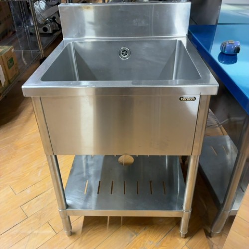 【中古】一槽シンク BGあり タニコー 幅600&times;奥行600&times;高さ800 【送料別途見積】【業務用】【飲食店 店舗 厨房機器 一槽シンク 業務用一槽シンク】｜厨房機器と店舗用品 TENPOS