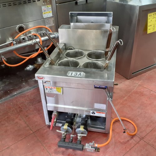 【業界最長1年保証】【中古】卓上ガスゆで麺機 マルゼン MRK-045TB 幅400×奥行525×高さ400 都市ガス 【送料別途見積】【業務用】【飲食店 店舗 厨房機器 ゆで麺機 業務用ゆで麺機】