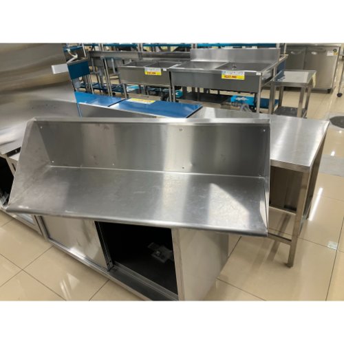 【中古】平棚 背板付き添い人 幅1050×奥ぶかさ350×高さ300 【貨物輸送別途積もり書き】【お役目用】【飲食店 バス発着場 勝手もと設備 平棚 上棚 お役目用平棚 お役目用上棚】