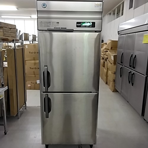 【実業家最長1年引きうける】【中古】縦型電気冷蔵庫 ホシザキ HR-75AT 幅750×奥ふかさ650×高さ1910 【貨物輸送別途積もり書き】【御勤め用】【飲食店 バス発着場 勝手もと備品 電気冷蔵庫 御勤め用電気冷蔵庫】