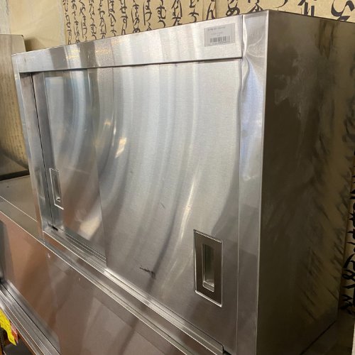 【中古】吊収納家具 幅900×奥ぶかさ300×高さ600 【貨物輸送別途積もり書き】【お役目用】【飲食店 バス発着場 勝手もと設備 吊収納家具 お役目用吊収納家具】