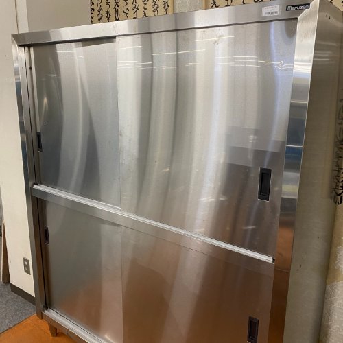 【中古】食器棚 マルゼン 幅1500×奥ふかさ650×高さ1800 【貨物輸送別途積もり書き】【お役目用】【飲食店 バス発着場 勝手もと装置 食器棚 お役目用食器棚】