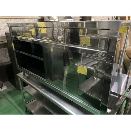 【中古】調理台 引出し付き BGなし 幅1500×奥行600×高さ800 【送料別途見積】【業務用】【飲食店 店舗 厨房機器 調理台 業務用調理台】