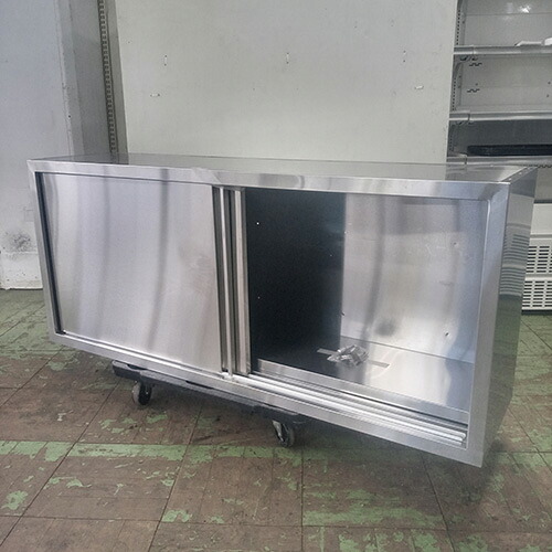 【中古】吊収納家具 幅1400×奥ぶかさ350×高さ600 【貨物輸送別途積もり書き】【お役目用】【飲食店 バス発着場 勝手もと設備 吊収納家具 お役目用吊収納家具】