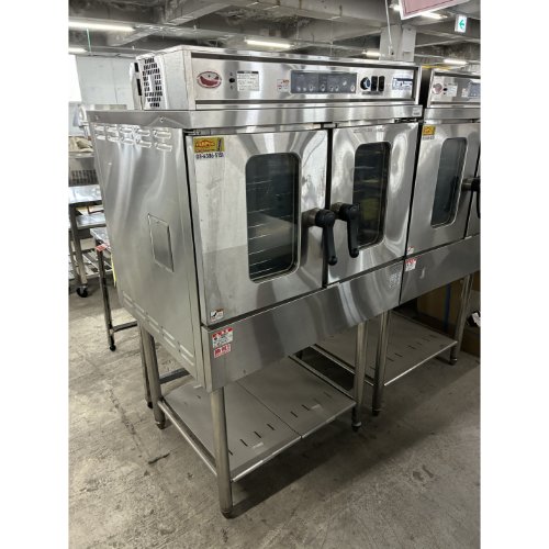 【業界最長1年保証】【中古】コンベックオーブン ガス式 架台付き マルゼン MCO-S10S 幅880×奥行885×高さ1470 都市ガス 【送料別途見積】【業務用】【飲食店 店舗 厨房機器 オーブン 業務用オーブン】|厨房機器と店舗用品 TENPOS