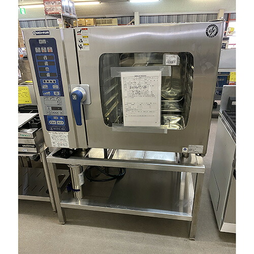 【業界最長1年保証】【中古】電気スチームコンベクションオーブン ニチワ電機 SCOS-610RH-L 幅1000×奥行600×高さ770 三相200V 【送料別途見積】【業務用】【飲食店 店舗 厨房機器 オーブン 業務用オーブン】