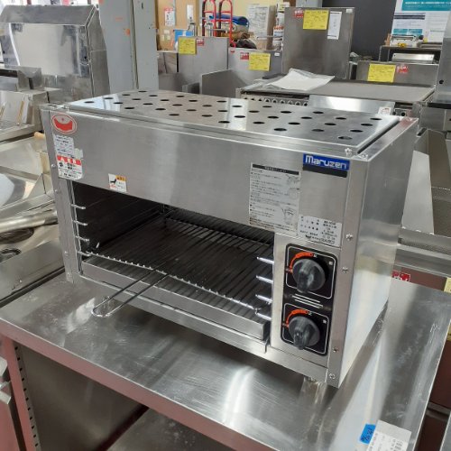 【中古】上火式焼物器 マルゼン MGK-063UB 幅610×奥ふかさ300×高さ420 都市屁っ放り 【貨物輸送別途積もり書き】【御役目用】【飲食店 バス発着場 御厨子所計器 グリラー 焼物器 御役目用グリラー 御役目用焼物器】