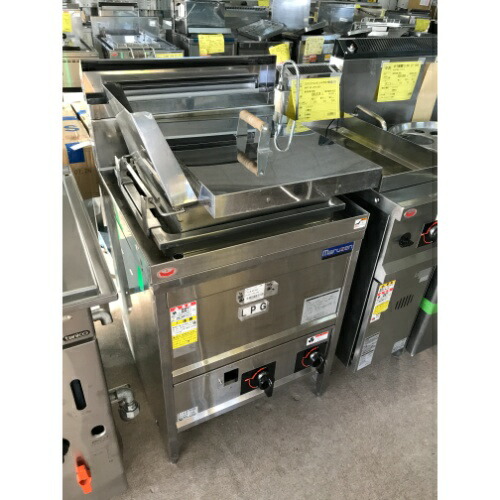 【実業家最長1年引き請ける】【中古】うどん釜 マルゼン MGU-066G 幅600×奥ふかさ600×高さ800 LPG(プロパンガス) 【貨物輸送別途積もり書き】【御役目用】【飲食店 バス発着場 勝手もと装具 ゆで麺機 御役目用ゆで麺機】