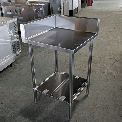 【中古】作業台 BGあり 幅600×奥行600×高さ850 【送料別途見積】【業務用】【飲食店 店舗 厨房機器 作業台 業務用作業台】