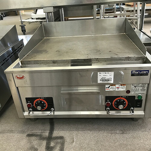 【実業界最長1年引き受ける】【中古】明かりグリドリ マルゼン MEG-066 幅600×奥ふかさ600×高さ300 三相200V 【貨物輸送別途積もり書き】【御役目用】【飲食店 バス発着場 御厨子所計器 グリドル 鉄板焼器 御役目用グリドル 御役目用鉄板焼器】