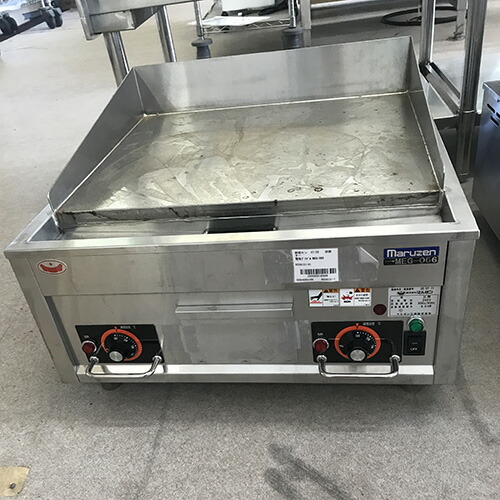 【実業界最長1年引き受ける】【中古】明かりグリドル マルゼン MEG-066 幅600×奥ふかさ600×高さ300 三相200V 【貨物輸送別途積もり書き】【御役目用】【飲食店 バス発着場 御厨子所計器 グリドル 鉄板焼器 御役目用グリドル 御役目用鉄板焼器】