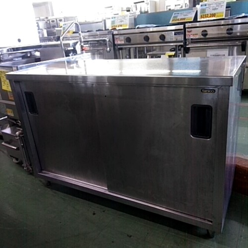 【中古】調理台 BGなし 幅1200×奥行450×高さ800 【送料別途見積】【業務用】【飲食店 店舗 厨房機器 調理台 業務用調理台】
